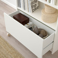 BILLY Drawer, white/with castors, 80x28x43 cm