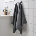 FREDRIKSJÖN Hand towel, dark grey, 50x100 cm