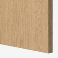 STORKLINTA Door with hinges, oak effect, 50x229 cm