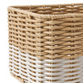 DJURTRÄNARE Basket, beige/white, 18x25x14 cm