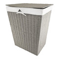 Laundry Basket Nice, wicker, grey