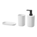 STORAVAN 3-piece bathroom set, white