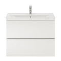 Goodhome Wall-mounted Basin Cabinet Imandra Slim 80cm, white