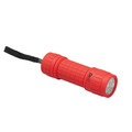 Diall 9 LED Torch 3x AAA, rubber, red