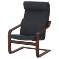 POÄNG Armchair, brown, Hillared Anthracite