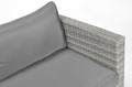 Outdoor 3-seat Sofa MALAGA, grey