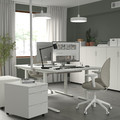 MITTZON Desk, white, 120x80 cm