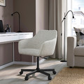 TOSSBERG / MALSKÄR Swivel chair, Gunnared beige/black