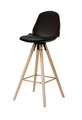 Bar Stool Oslo, wood/black