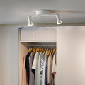 KRUSNATE Ceiling spotlight with 2 spots, white