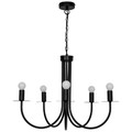 GoodHome Pendant Lamp Mashatu E14, black