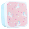 Pret Snack Box Set Lunch Box 3in1 Pink Unicorn