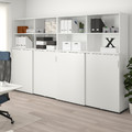 GALANT Storage combination w sliding doors, white, 320x200 cm