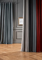 Blockout Curtain GoodHome Vestris 140x260cm, grey