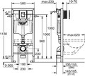 Grohe WC 3in1 Push-button Frame Solido, black