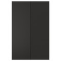 NICKEBO 2-p door f corner base cabinet set, matt anthracite, 25x80 cm