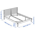 TARVA Bed frame, pine, Leirsund, 160x200 cm