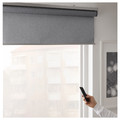 FYRTUR Block-out roller blind w hub kit, white, 120x195 cm