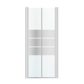 GoodHome Shower Door Double Beloya 90 cm, chrome/mirror glass