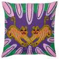 BUSKVICKER Cushion cover, purple/green, 50x50 cm