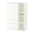 VIHALS Storage unit, white, 105x37x140 cm