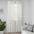 MUNKBOMAL Sheer curtains, 1 pair, white, 145x300 cm