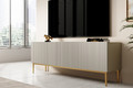 TV Cabinet Nicole 150 cm, cashmere/gold legs