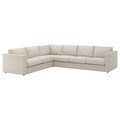 VIMLE Cover for corner sofa, 5-seat, Gunnared beige