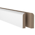 Skirting Board MDF 14x69x2400 mm, double sided round/bullnose, white