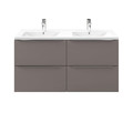 Wall-mounted Basin Cabinet GoodHome Imandra 120cm, grey