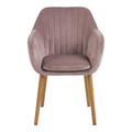 Upholstered Chair Emilia Velvet, dusty rose