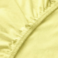 LEN Fitted sheet, yellow, 80x130 cm