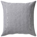 PLOMMONROS Cushion cover, dark blue/white, 50x50 cm