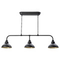 AGUNNARYD Pendant lamp with 3 lamps, black