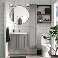 ENHET Bathroom, anthracite/grey frame, 64x43x65 cm