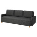 GRIMHULT Three-seat sofa bed, grey