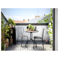 LÄCKÖ Bistro set, outdoor, grey