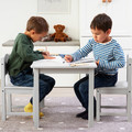 SUNDVIK Children's table, gray, 76x50 cm