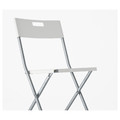 GUNDE Folding chair, white