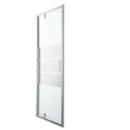 GoodHome Pivot Shower Door Beloya 80 cm, chrome/mirror glass