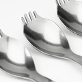 NÄBBFISK Spork, stainless steel, 17 cm, 4 pack