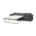 VIMLE 3-seat sofa-bed, Hallarp grey