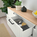 BESTÅ Storage combination with drawers, white/Sutterviken/Kabbarp white, 180x42x76 cm