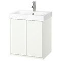 HAVBÄCK / ORRSJÖN Wash-stnd w drs/deep wash-basin/tap, white, 62x49x72 cm