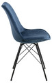 Chair Eris, velvet, blue