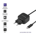 Qoltec Wall Charger EU Plug 17W | 5V | 3.4A | USB + USB Type C