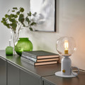 ÅSKMULLER Table lamp, dimmable light grey, 24 cm