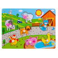 Smily Play Wooden Puzzle Farm 18m+