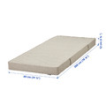 VANNAREID Mattress, pocket springs, firm/beige, 80x200 cm