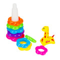 Pyramid Stacking Ring Educational Toy Giraffe 5m+